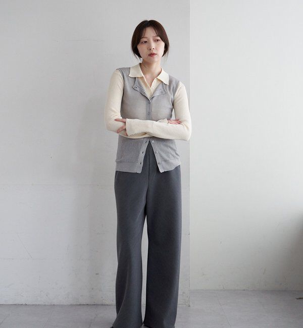  「ダブルクロスワイドパンツ」|チノ|