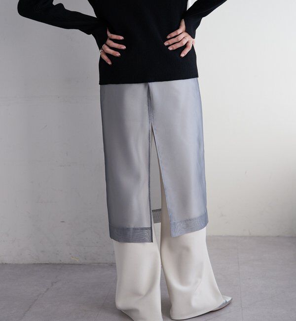  「ダブルクロスワイドパンツ」|チノ|