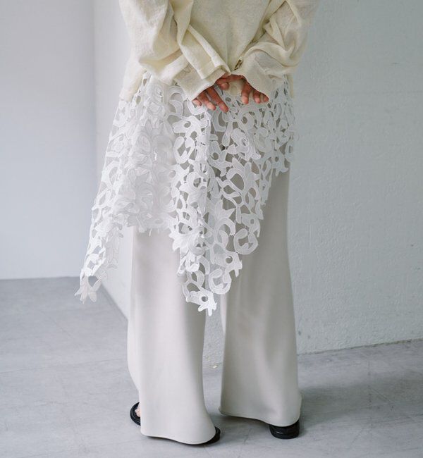  「ダブルクロスワイドパンツ」|チノ|