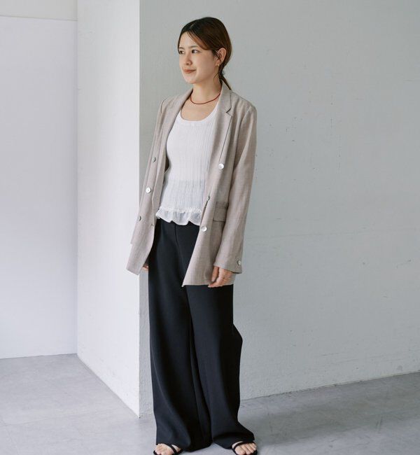  「ダブルクロスワイドパンツ」|チノ|