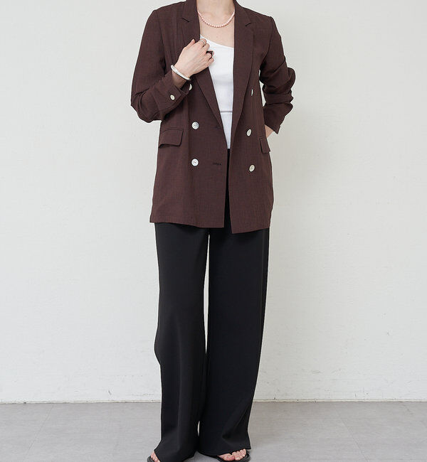  「ダブルクロスワイドパンツ」|チノ|