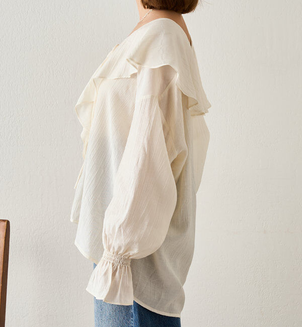  「フリルカラーブラウス」|シャツ・ブラウス|