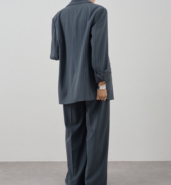  「ストライプウエストデザインパンツ」|チノ|