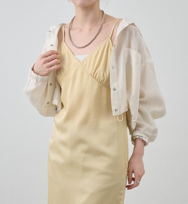  「サテンキャミワンピース」|ワンピース|