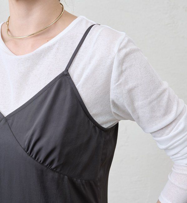  「サテンキャミワンピース」|ワンピース|