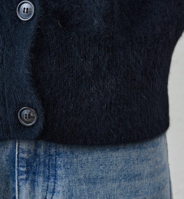  「ファーウールタイ付きカーディガン」|カーディガン|