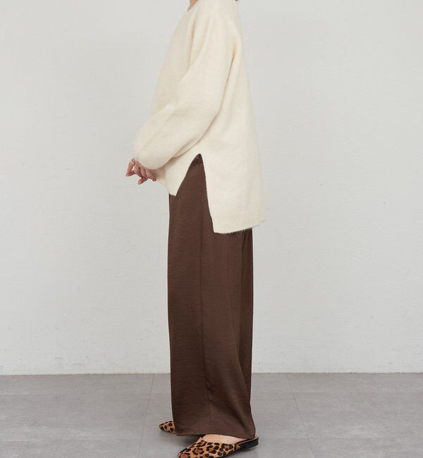  「ファーウールキーネックニット」|ニット・セーター|