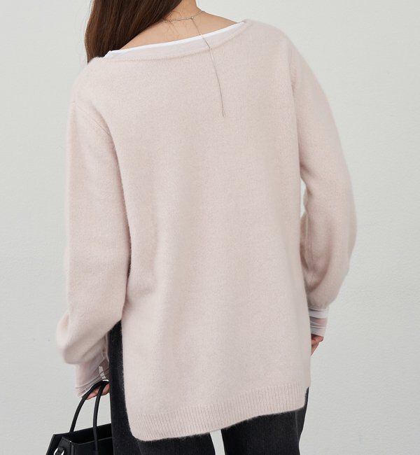  「ファーウールキーネックニット」|ニット・セーター|