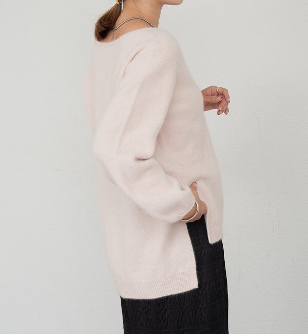 「ファーウールキーネックニット」|ニット・セーター|