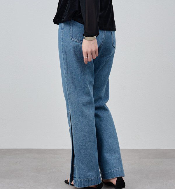  「サイドボタンデニム」|デニム|