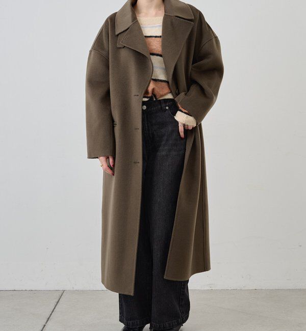  「ビッグカラーリバーロングコート」|その他|