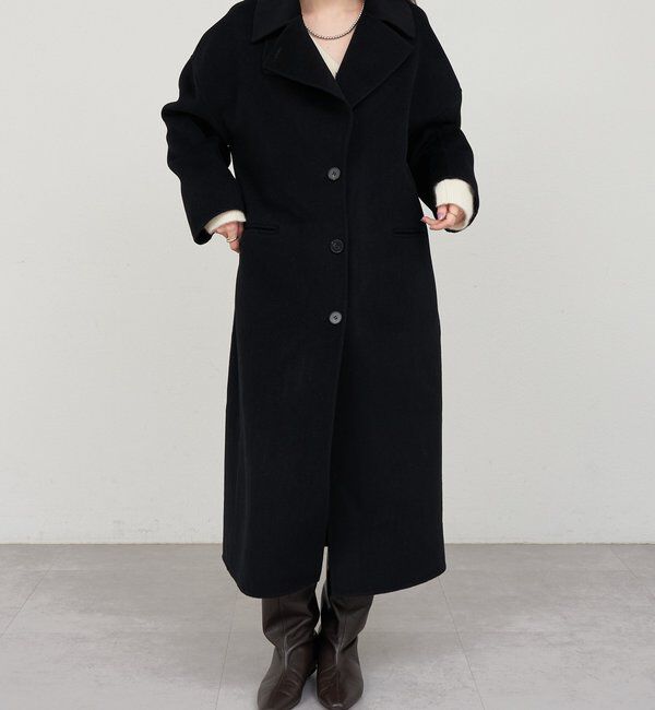  「ビッグカラーリバーロングコート」|その他|