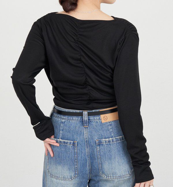  「カシュクールカットソー」|Tシャツ・カットソー|