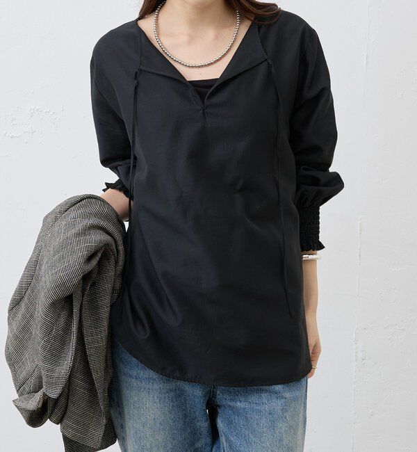  「2WAYミニマルタイブラウス」|シャツ・ブラウス|