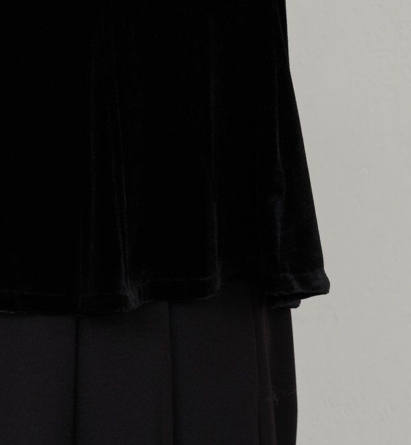  「ベロアペプラムプルオーバー」|Tシャツ・カットソー|