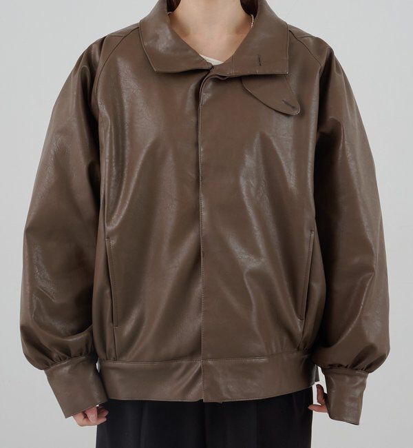  「フェイクレザーブルゾン」|ブルゾン・スタジャン|