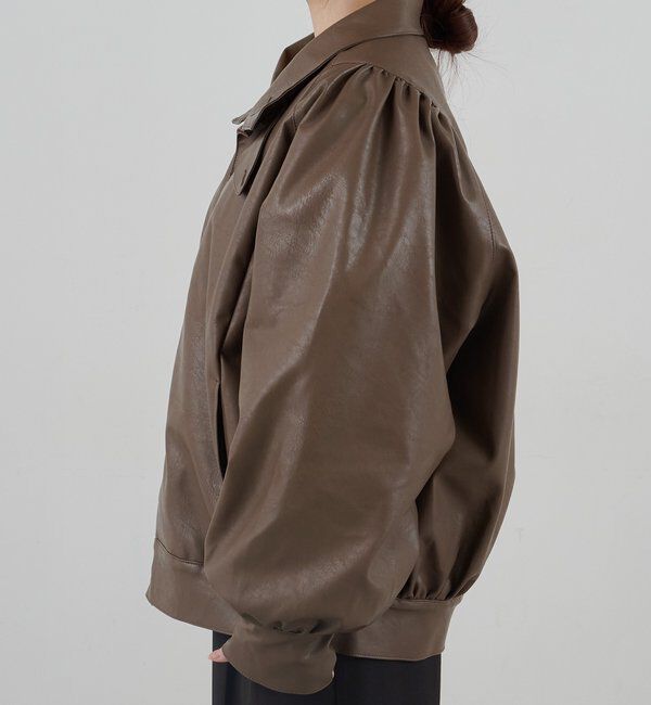  「フェイクレザーブルゾン」|ブルゾン・スタジャン|