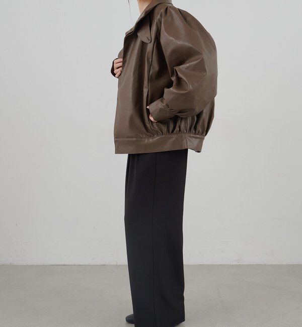  「フェイクレザーブルゾン」|ブルゾン・スタジャン|