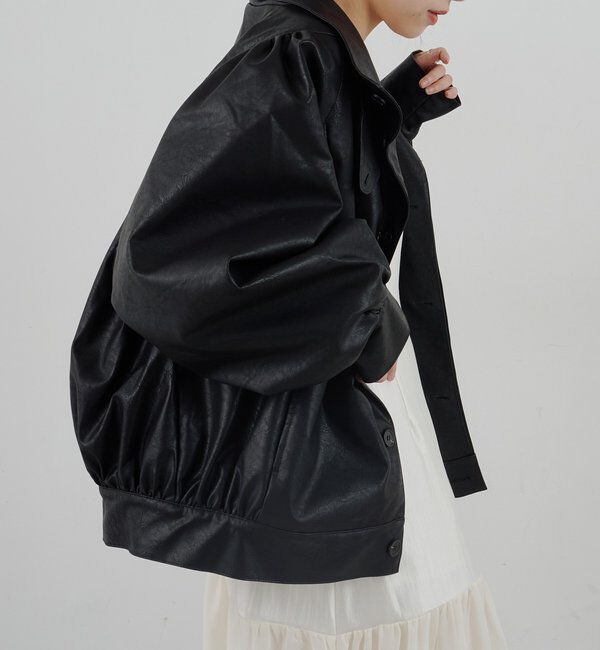  「フェイクレザーブルゾン」|ブルゾン・スタジャン|