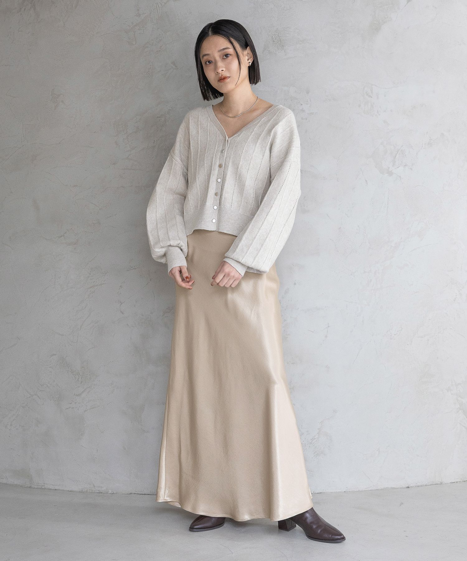 A part by 「カトリーヌサテンナロースカート」|スカート|