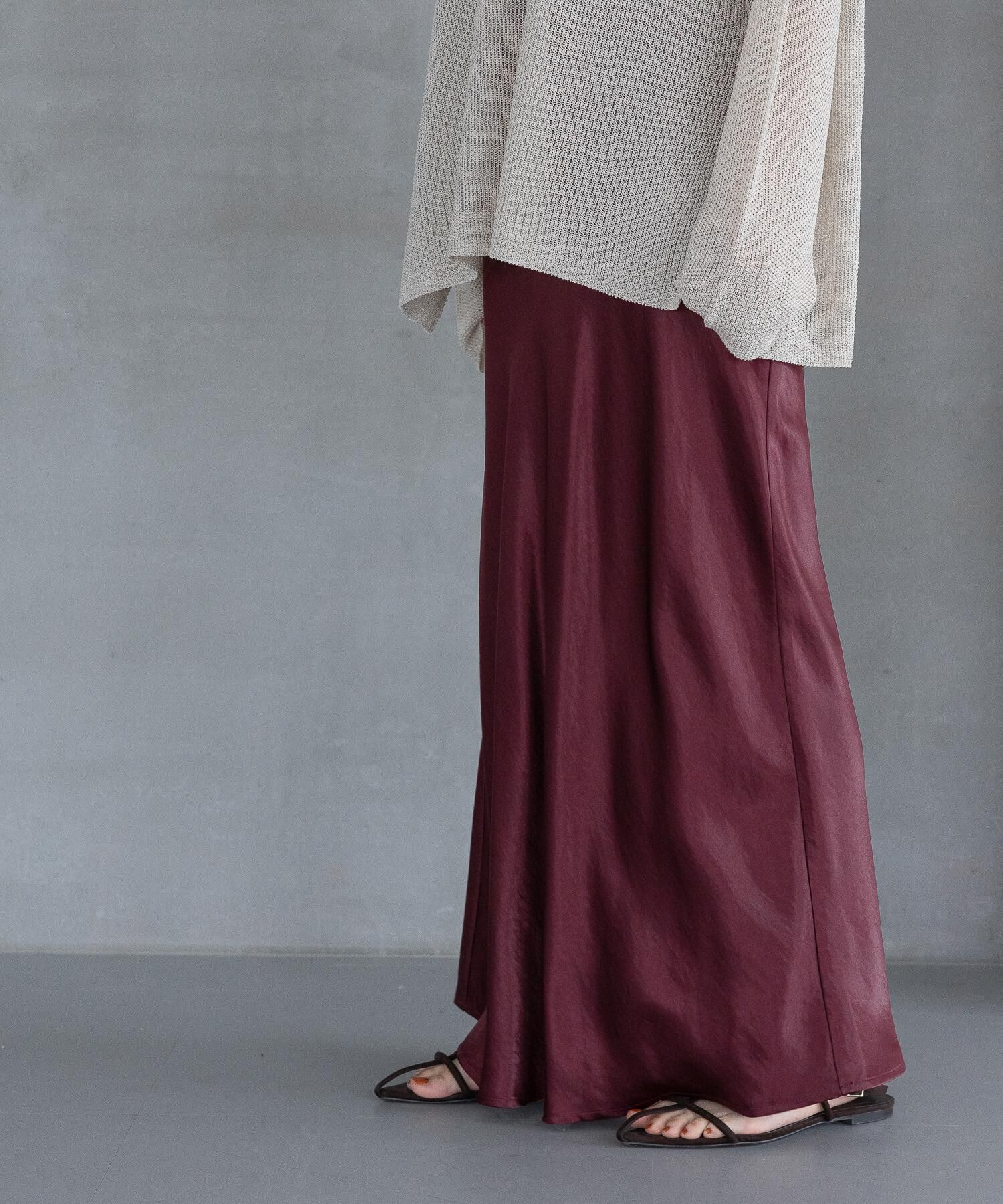 A part by 「カトリーヌサテンナロースカート」|スカート|