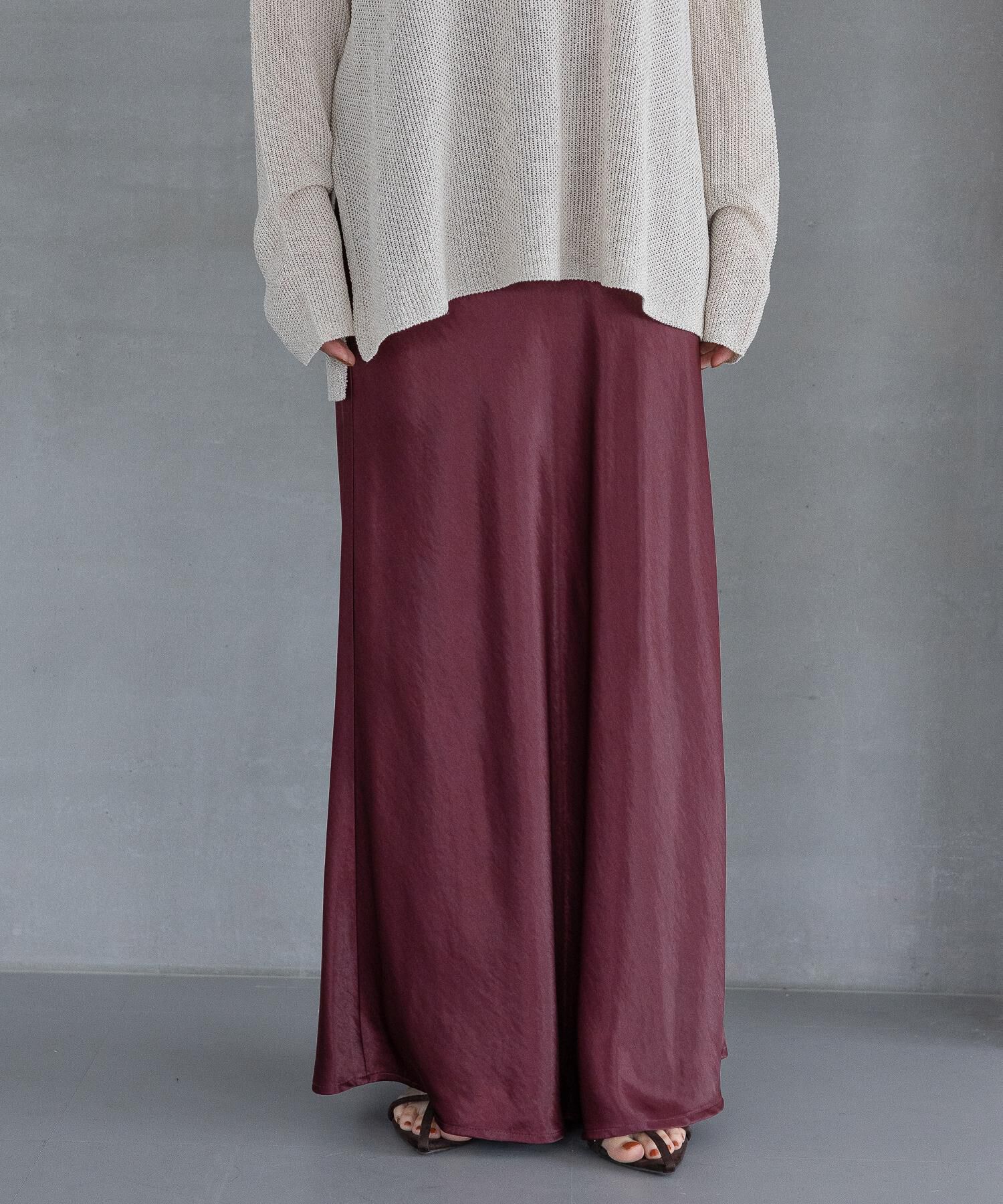 A part by 「カトリーヌサテンナロースカート」|スカート|