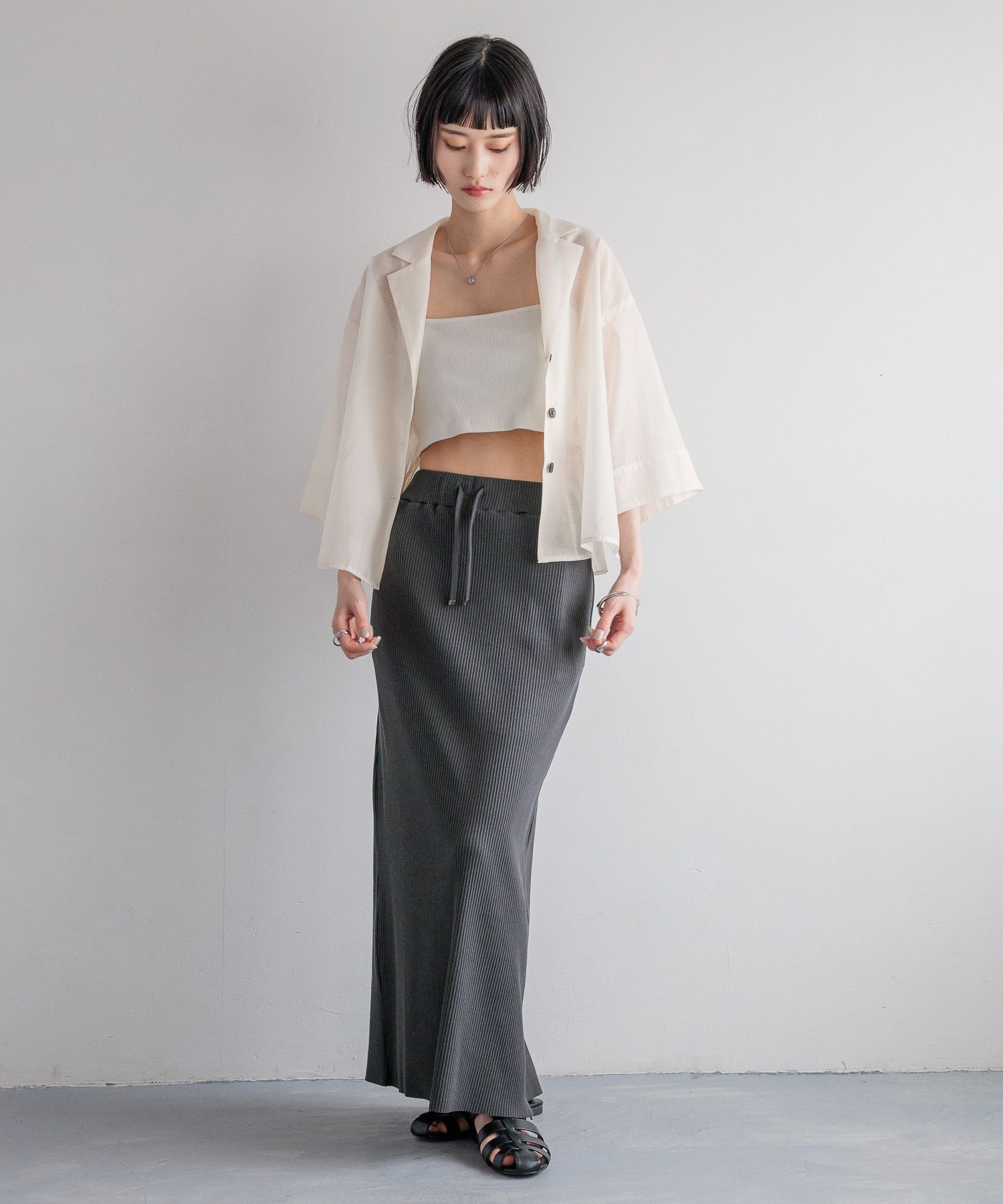 LOWRYS FARM「シアーカイキンショートＳＳ」|シャツ・ブラウス|