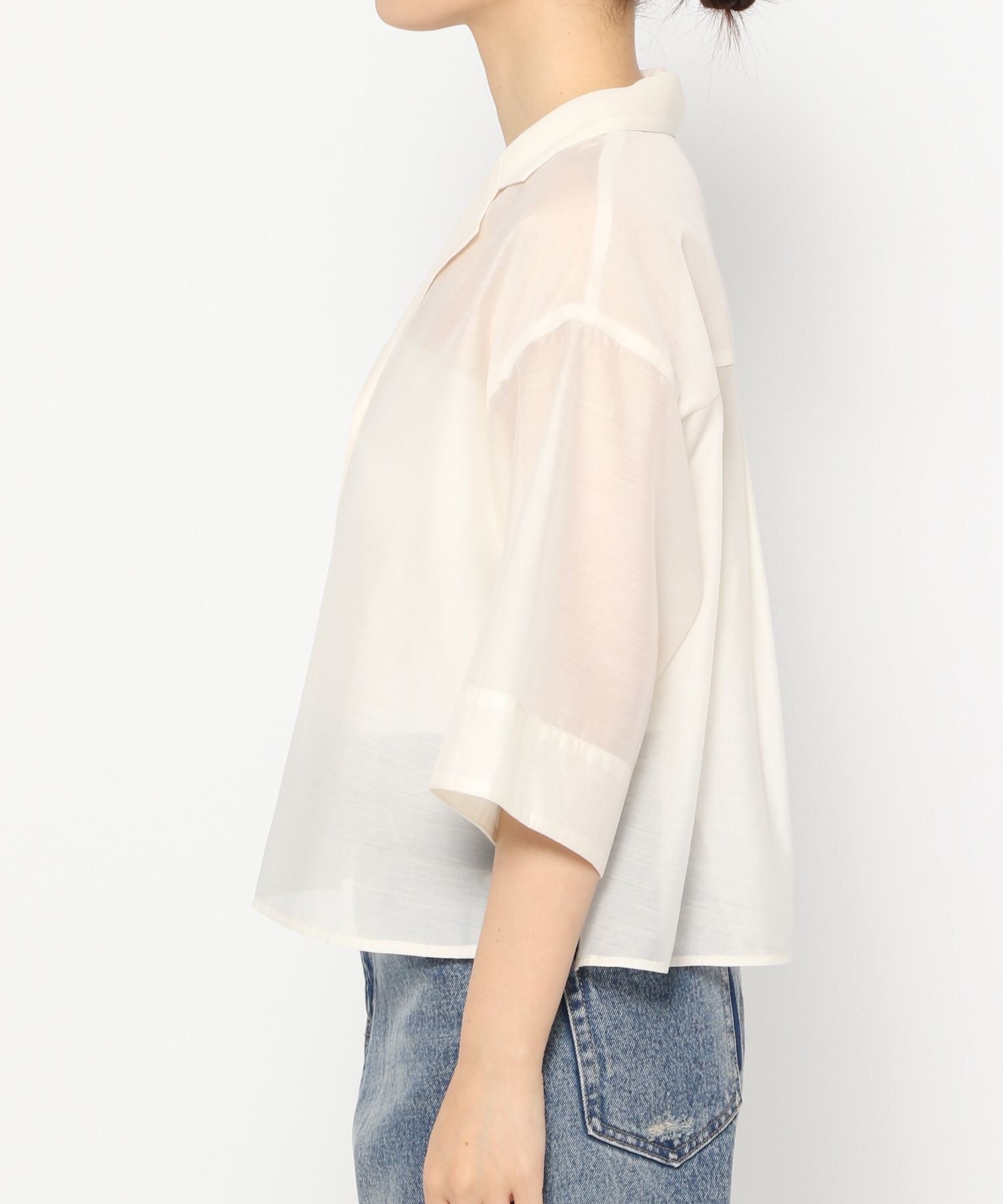 LOWRYS FARM「シアーカイキンショートＳＳ」|シャツ・ブラウス|