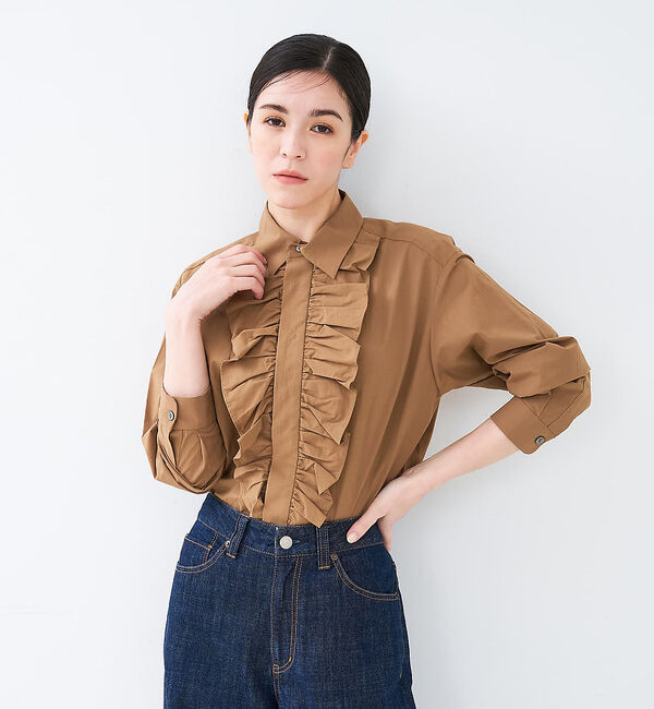 collex「フロントフリルシャツ」|シャツ・ブラウス|