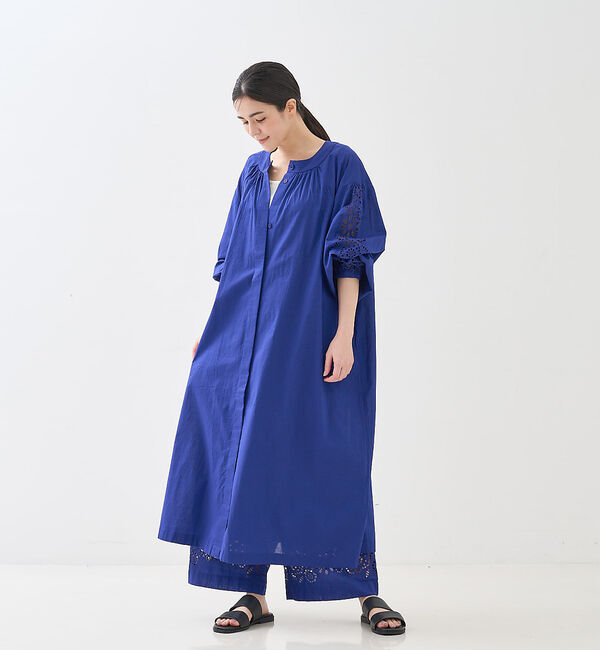 collex「アイレット刺繍ガウンワンピース」|ワンピース|