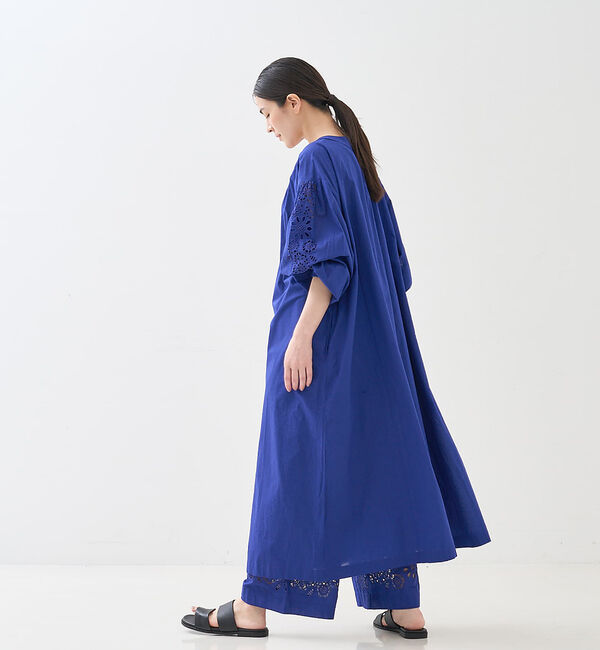 collex「アイレット刺繍ガウンワンピース」|ワンピース|