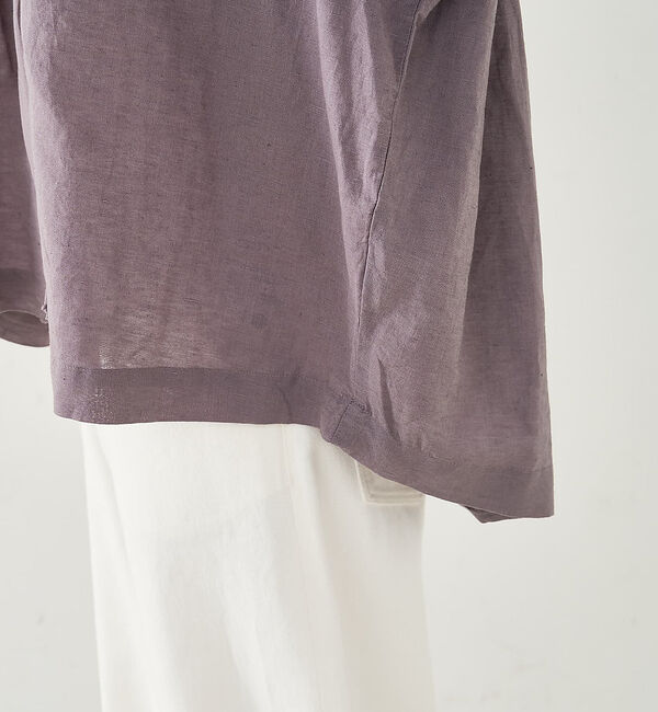 collex「リネンコットンギャザーブラウス」|シャツ・ブラウス|