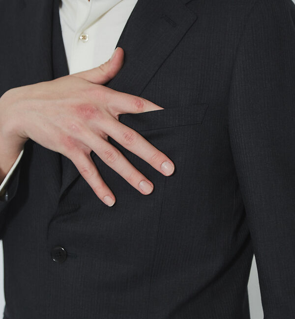 ABAHOUSE「【Recency of Mine】SUPER100ｓ ウールジャケット  ドビー」|テーラードジャケット|