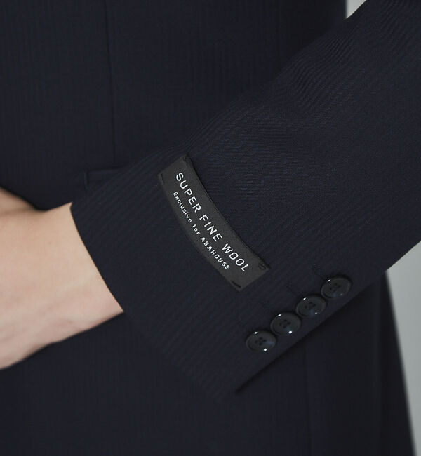 ABAHOUSE「【Recency of Mine】SUPER100ｓ ウールジャケット  ドビー」|テーラードジャケット|