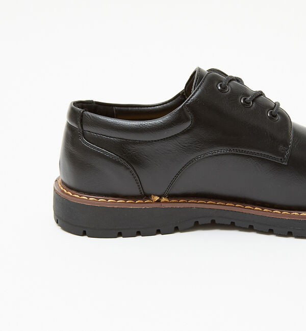 ABAHOUSE「ブラックレザー タンクソールシリーズ【プレーントゥ  /   Uチップオックスフ」|その他|