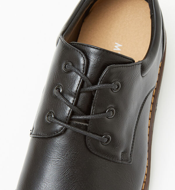 ABAHOUSE「ブラックレザー タンクソールシリーズ【プレーントゥ  /   Uチップオックスフ」|その他|