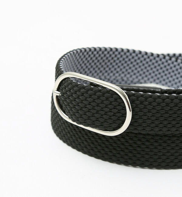 ABAHOUSE「リバーシブル  ゴムメッシュベルト【ブラウン&times;ネイビー / ブラック&times;グレー】」|ベルト|