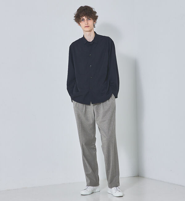 ABAHOUSE「【セットアップ対応】T/R フランス綾 2タック ワイドパンツ」|その他|