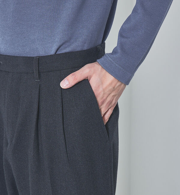 ABAHOUSE「【セットアップ対応】T/R フランス綾 2タック ワイドパンツ」|その他|