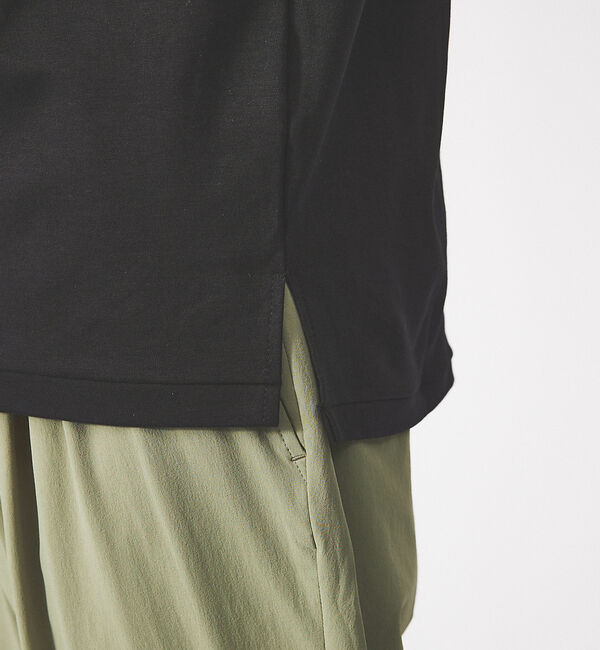 ABAHOUSE「【定番】ドロップショルダー 五分袖 メローロック Tシャツ」|Tシャツ・カットソー|