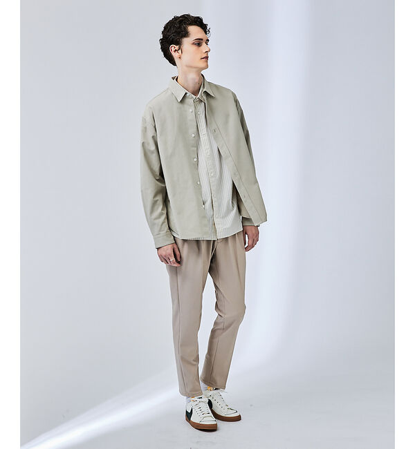 ABAHOUSE「【ラインスリーブ】オックスフォードシャツ / シャツブルゾン」|シャツ・ブラウス|