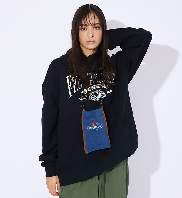 ABAHOUSE「【FRUIT OF THE LOOM/フルーツオブザルーム】FREECE SHO」|ショルダー・メッセンジャー|ネイビー