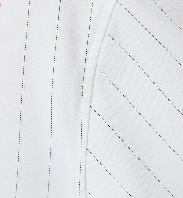 ABAHOUSE「バンドカラー半袖ストライプシャツ」|シャツ・ブラウス|