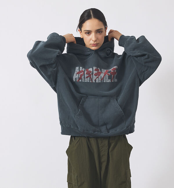 ABAHOUSE「【REMI RELIEF / レミ レリーフ】ダブルSP加工裏毛パーカー(AKI」|パーカー|ブラック