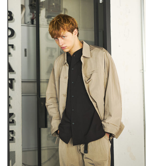 ABAHOUSE「【セットアップ対応】TUCK＆DARTS ワッシャーナイロン シャツブルゾン /」|シャツ・ブラウス|
