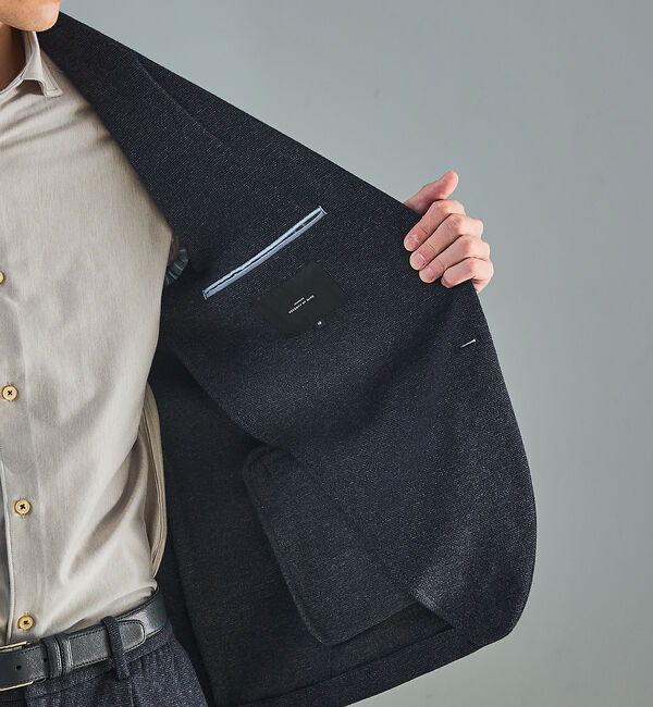 ABAHOUSE「【セットアップ対応】WOOL&times;COTTON ムリネ ジャージー ジャケット /」|テーラードジャケット|