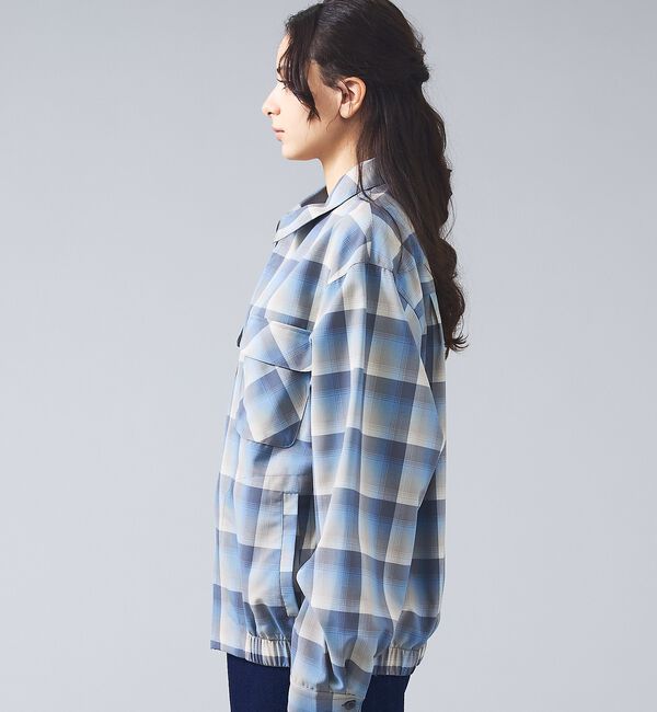 ABAHOUSE「【PENDLETON/ペンドルトン】Zip Shirt Jacket/オンブレー」|ブルゾン・スタジャン|