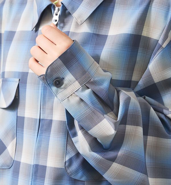 ABAHOUSE「【PENDLETON/ペンドルトン】Zip Shirt Jacket/オンブレー」|ブルゾン・スタジャン|