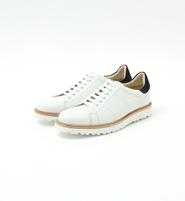 alfredoBANNISTER「【一部店舗＋WEB限定】レザー ウェルト 厚底ソール レースアップ スニーカー」|スニーカー|ホワイト