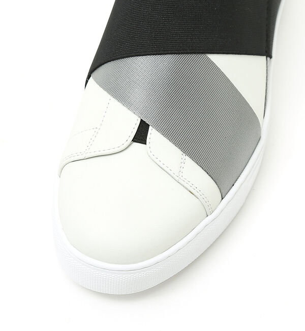 alfredoBANNISTER「【ELASTIC TRAINER】ベルトライン切替 スリッポン/スニーカー」|スニーカー|